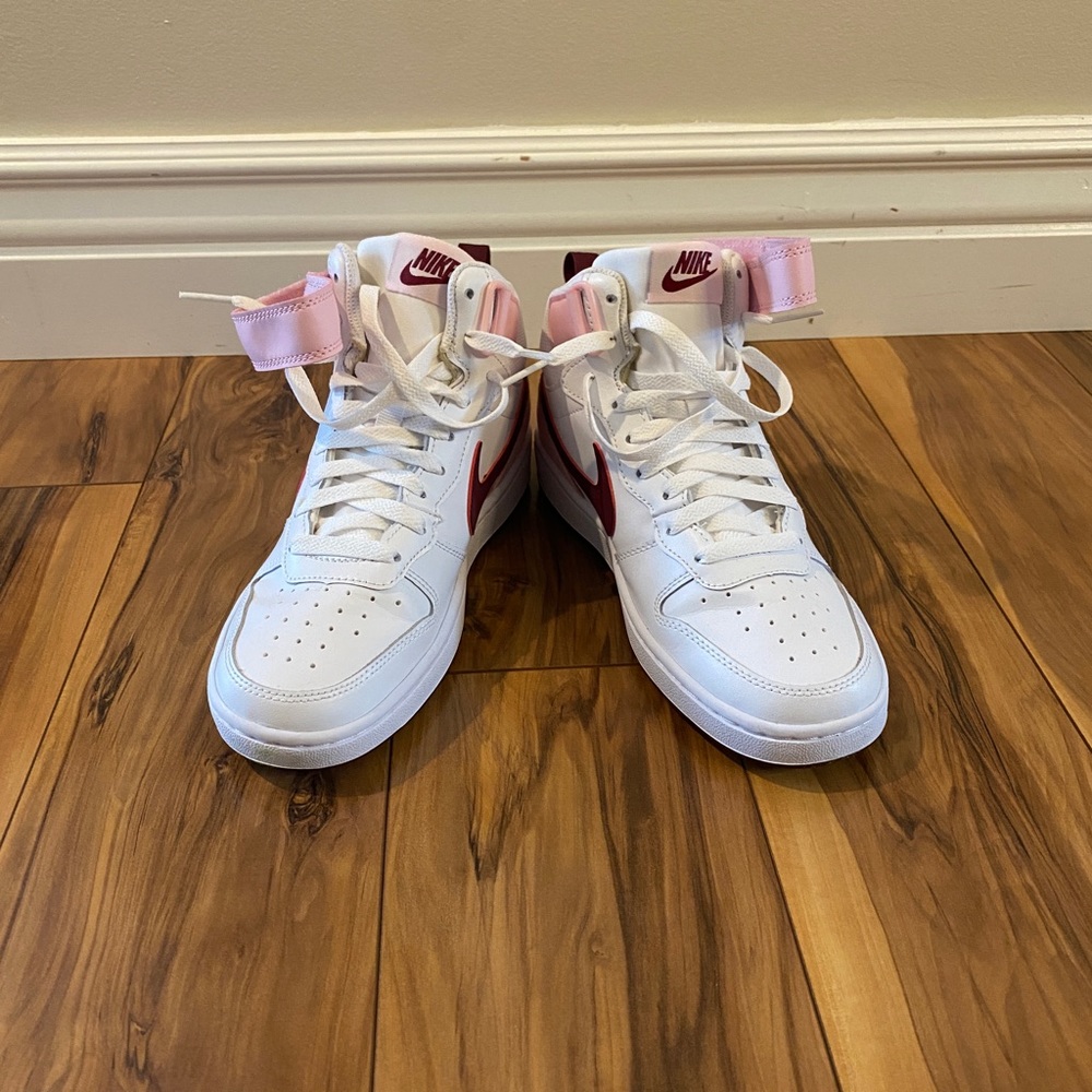 Nike Court Borough Mid 2 White Pink Foam (GS) Kids’